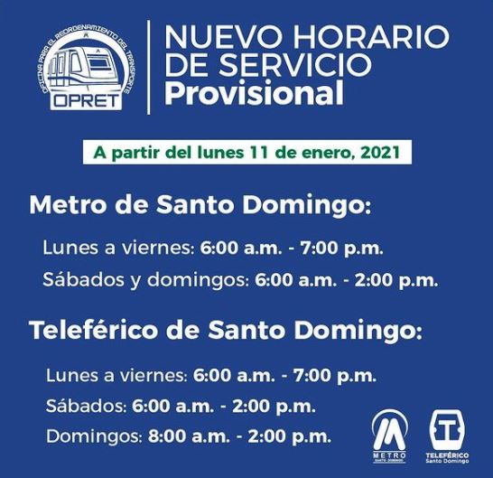 1610385009 486 Metro y Teleferico de Santo Domingo anuncian nuevo horario