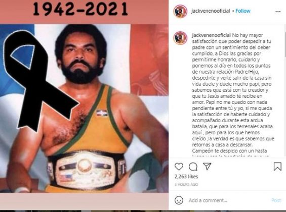 1617717007 698 Fallece el icono de la lucha libre dominicana Jack Veneno