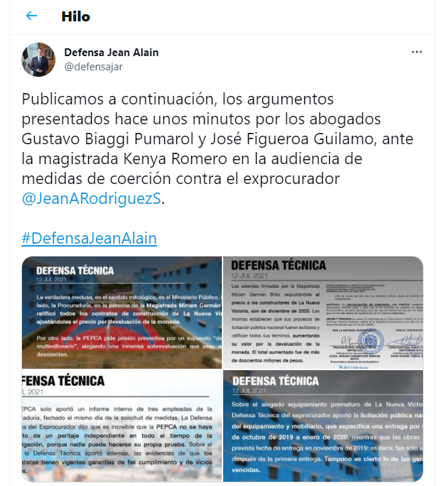 Defensa de Jean Alain publica supuestas pruebas de adendas firmadas