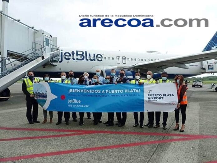 JetBlue pone en marcha vuelo directo entre Nueva Jersey y Puerto Plata