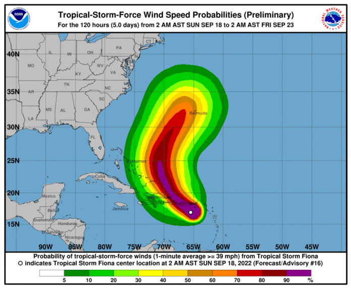 Biden declara emergencia en PR por tormenta tropical Fiona