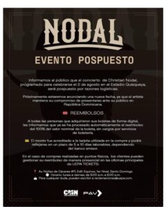 Christian Nodal aplaza concierto en Santo Domingo por logística 138