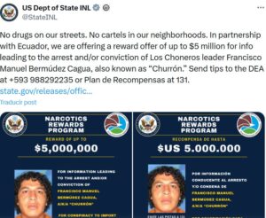 recompensa de EE.UU. por líder de Los Choneros sacude a Ecuador 127