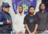 Policía recupera motocicleta robada y arresta a tres jóvenes