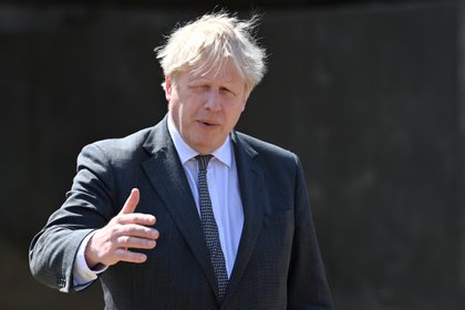 El primer ministro británico Boris Johnson anunció la semana pasada que se crearía un nuevo grupo de trabajo sobre antivirales para hallar medicamentos contra el COVID-19 (Paul Ellis/Pool via REUTERS)