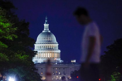 En la noche del discurso del presidente Joe Biden ante el Congreso.  REUTERS/Jonathan Ernst