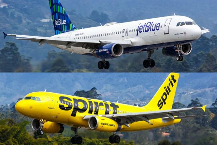 Spirit rechaza oferta de JetBlue: «Desea fusionarse con Frontier»