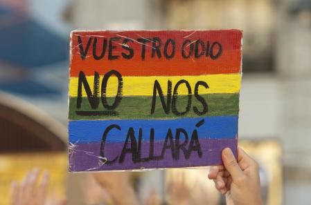 En España sube más de 67 % los delitos de odio por orientación sexual